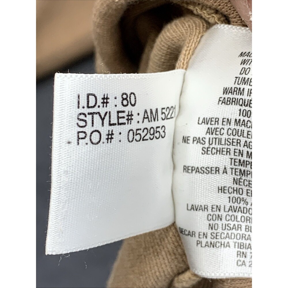 Ashworth Sweater Mens large Tan Khaki Quarter Zip Ez Tech Golf Golfing Outdoor - Picture 14 of 16